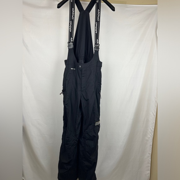 Spyder dynatec Schoeller black long ski bib snowboard adjustable size M long - Picture 6 of 15